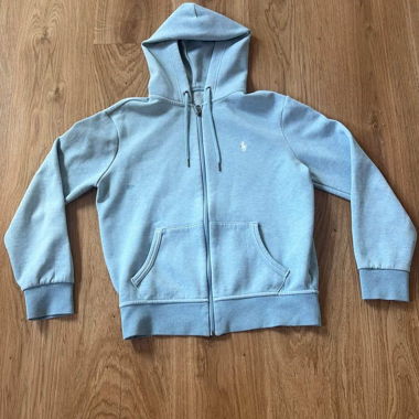 Felpa con zip blu Polo Ralph Lauren