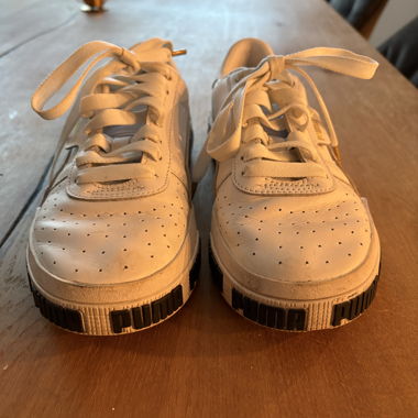 White PUMA sneakers
