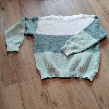 Maglione in maglia a righe XL