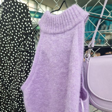 Cropped-Stricktop mit Alpaka