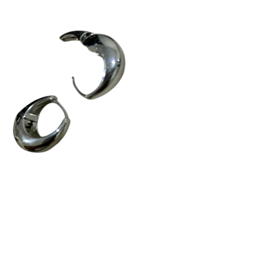 Silver-colored Hoop Earrings