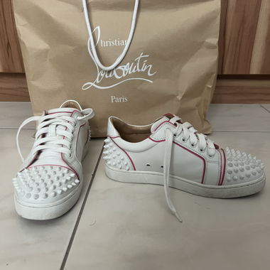 Christian Louboutin white spike