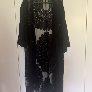 Kimono en dentelle noir