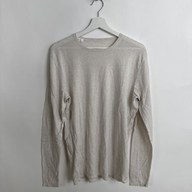 Cotton Beige long-sleeve top