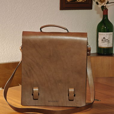 Borsa in pelle Navyboot con tracolla