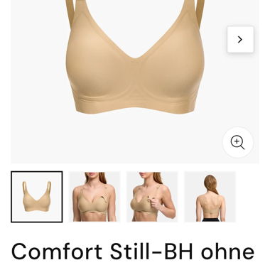 Beige wire-free nursing bra