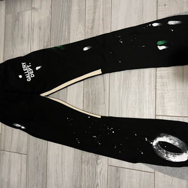 Gallery Dept. black paint-splatter pants S