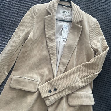 Beige Esprit Cord Blazer
