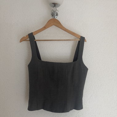Dark Grey Corset Top 