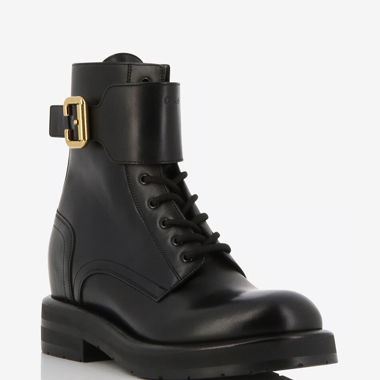 CHLOE Bottines en cuir lisse EU39