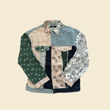 Jaded Landon bedrucktes Jeans-Bandana