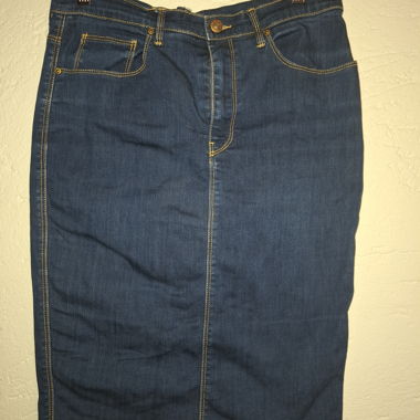 Gonna a matita in denim