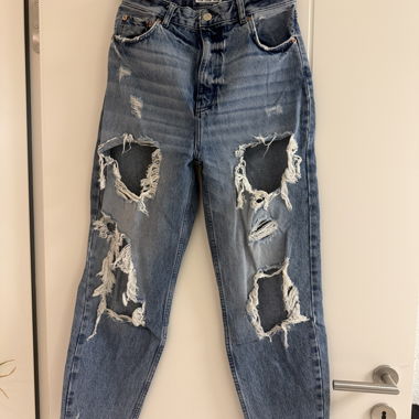 Ripped denim jeans