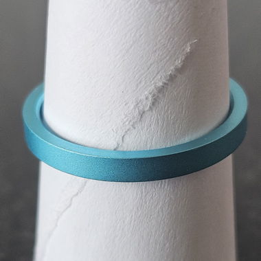 Mood Add-on 1/3 in light blue aluminium, size 52
