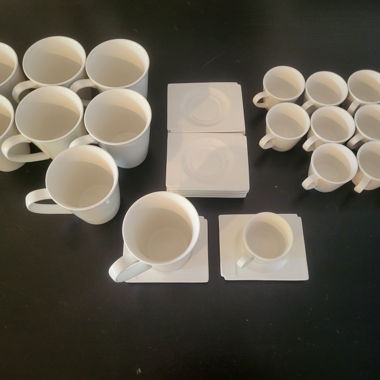 Lot de 20 tasses, Cucina & Tavola, Estelle