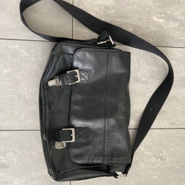 Schwarze Aktentasche Fossil Brand