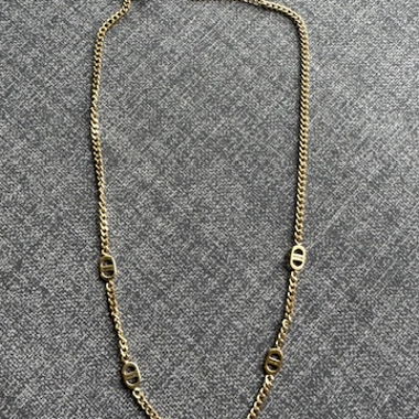 Collier acier inoxydable doré à maillons