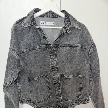 Veste en jeans grise 