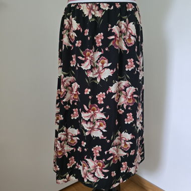 Jupe à fleurs avec taille élastique