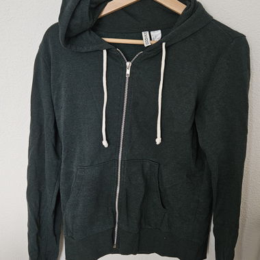 H&M Kapuzenjacke Basic Dunkelgrün Gr. M
