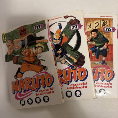 Naruto Manga Volumes 16-17-18