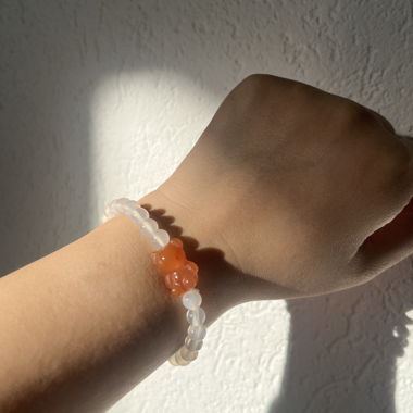 Natural agate bracelet 
