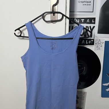 Blue Motion blue trägershirt with laces