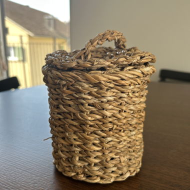 Panier de rangement tissé