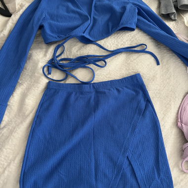 Blue Two-Piece Set