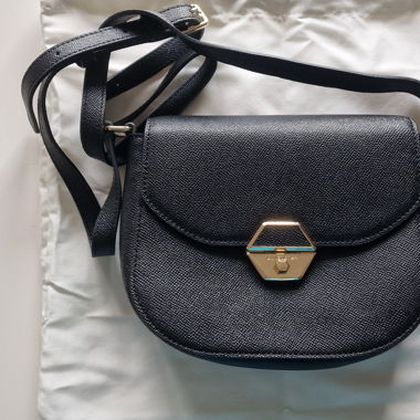 Small Lancaster Leather Shoulder Bag _ new