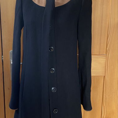 Contrast Collar Coat