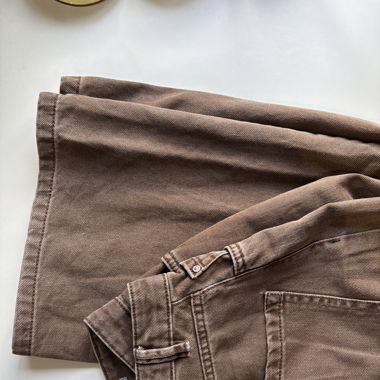 Braune Wide Leg Hose 