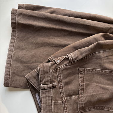 Braune Wide Leg Hose 