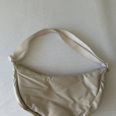 Uniqlo leather crossbody bag white /  creme