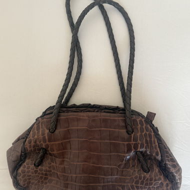 Sac bandoulière en cuir Furla marron
