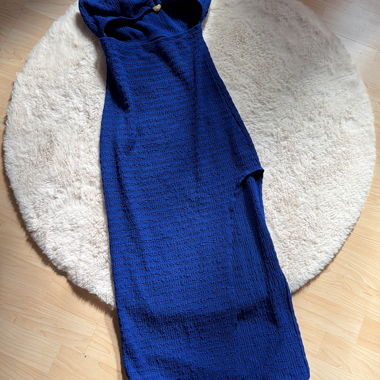 Abito maxi blu