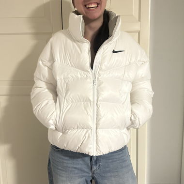 Imbottita Nike bianca Oversized
