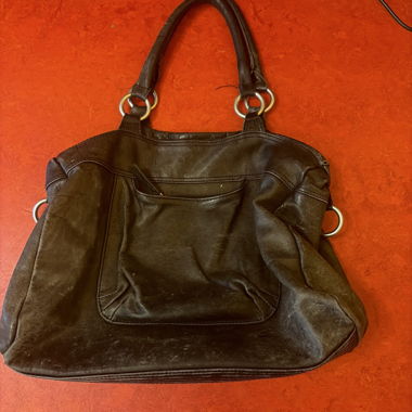 Black Genuine Leather Handbag