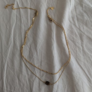 Gold Twisted Necklace (top)