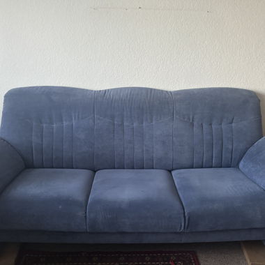 Blaues Sofa 3-Sitzer