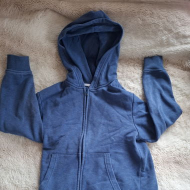 Felpa zip blu H&M