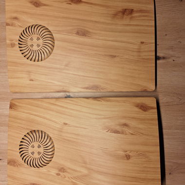 Cover effetto legno per PS5 versione disco