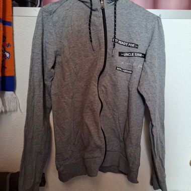 Hoodie Uncle Sam gris S