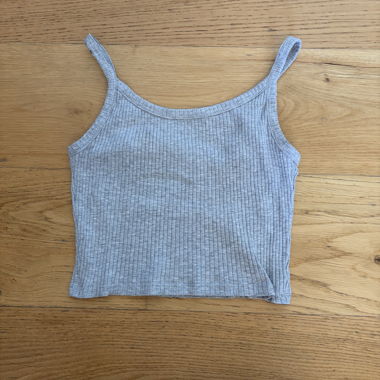 Top corto grigio S