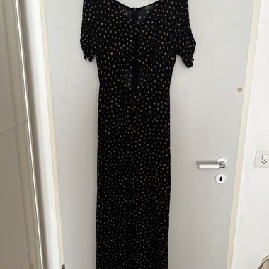 Combinaison Bershka noir à fleures 