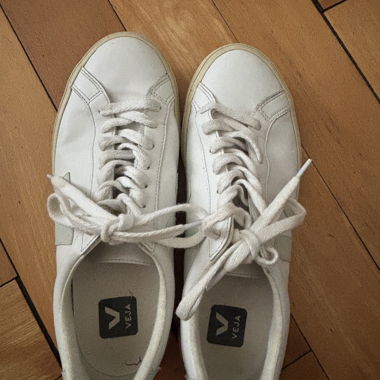 Weisse Veja-Sneaker