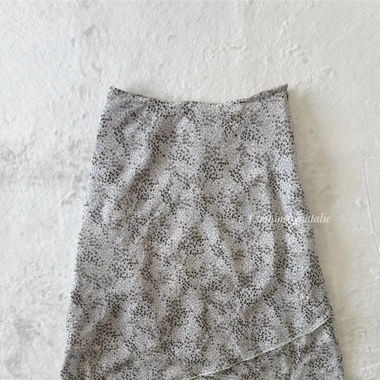 Grey Chiffon Skirt (S)