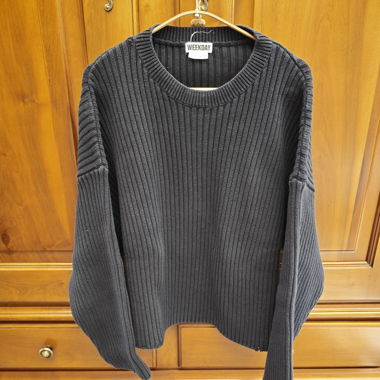 Weekday Ribbed Sweater Navy