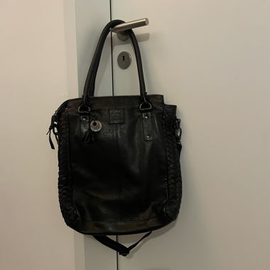 Borsa in pelle nera Legend