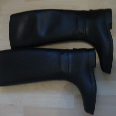 Schwarze gefütterte Reitstiefel Grösse 41 wie neu